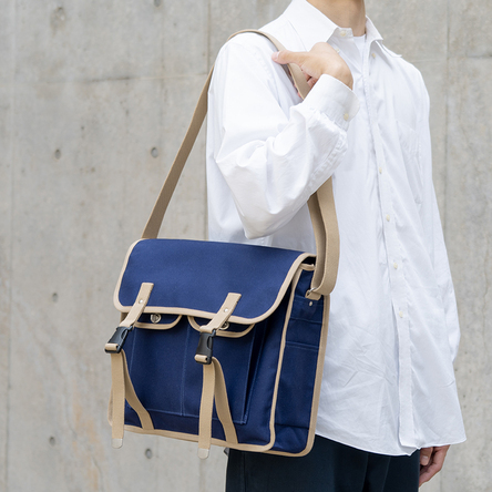 一澤帆布 Old Ichizawa 紺 ベージュ 3way Shoulder Handle